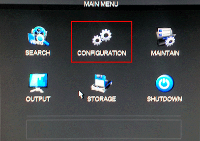 WinBook Main Menu Configuration